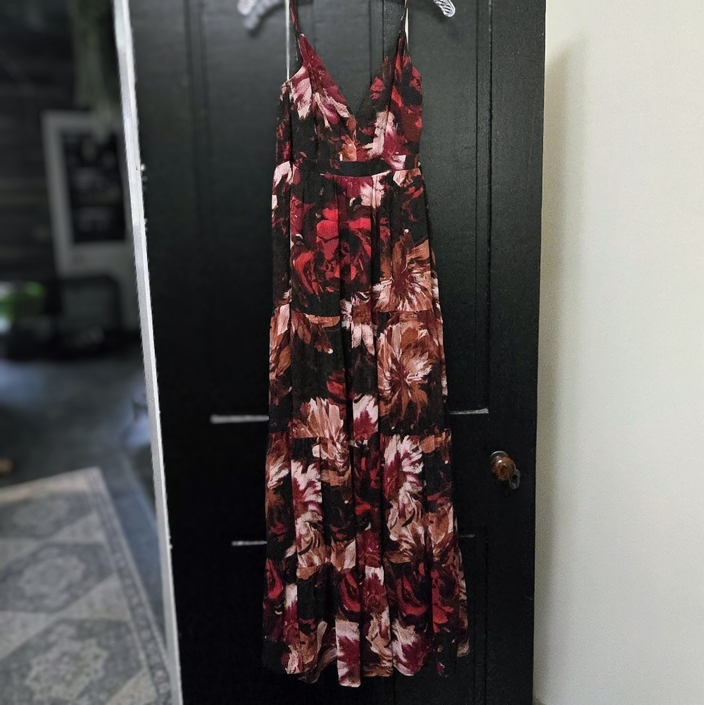 Lulus Elegant Floral Maxi Dress